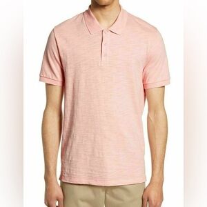 Vince Short Sleeve Slub Knit Polo